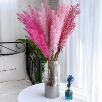 핑크뮬리 팜파스 갈대 고급조화 꽃다발 인테리어 촬영소품 실크플라워, 06