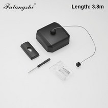 개폐식 옷 라인 건조기 홈 세탁 옷걸이 건조 랙 SUS 304 로프 벽 걸이 빨랫줄 랙 의류 건조기 WB3001, 19Black WireRope3.8