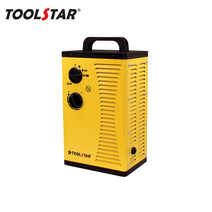 TOOLSTAR 툴스타 산업용 팬히터 TS-NFH2K 2kw PTC방식 휴대용 히터 온풍기 전기난로 겨울난방 캠핑용 클램핑 야외 사무실 카리스툴