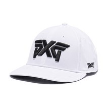 PXG 경량 스트럭쳐드 로우 크라운 스냅백 골프 캡모자 화이트