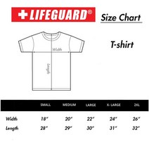 라이프가드 LIFEGUARD 공식 라이선스 반소매 크루넥 티셔츠 남성용 여성용 .. 정품보장