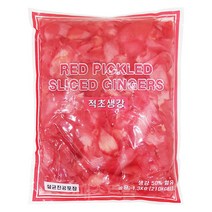 이엔 초생강 적색 슬라이스 장아찌, 1.3kg, 1개