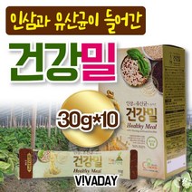 인삼과 유산균이 들어간 건강밀 30g x 10포 KB_C_4AE0E5 마밀 마죽 누룽지, 1