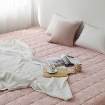 더블샵 패밀리 침대 패드, 데이지인디핑크(순면)