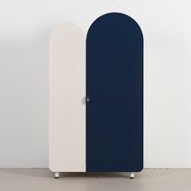 리바트 톨 키즈 라운드 옷장(3색), 옐로우