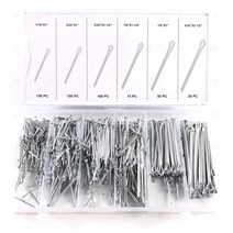 분할 핀 철물 부품 나사 풀림 방지 고정용 소분 보관 작업 효율 스텐 코터핀 짜개핀 키트 와리핀 비녀장 실핀 머리핀모양 체인코 트랙터핀 탄소강 히치 유지 코타 555pcs