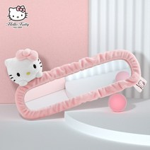 귀여운 헬로키티 룸미러 패브릭 커버 실내 장식 인테리어 여성 차량 꾸미기 새차선물, A.핑크(18x8cm)개, free