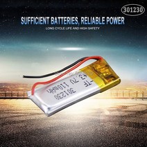 301230 3.7v 110mah 폴리머 리튬 이온 충전식 배터리 포 BH505 헤드셋, [01] 37 볼트