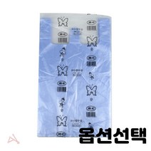 손잡이 비닐 봉투 과일 야채 봉지 포장 27cm 33cm 36cm 40cm 흰색 파랑색 검정색 종류선택, 1개, 일반 봉투 3호(200매입) 27x45cm 청색