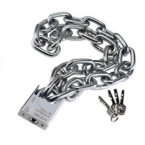 레인워크 쇠사슬체인 잠금 자전거 오토바이 체인자물쇠 100cm, 열쇠형자물쇠