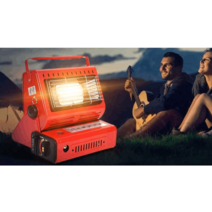 부탄가스히터 가스난로 가열로 스토브캠핑 텐트 야외, 블랙 알칸 가스 탱크의 이중 사용