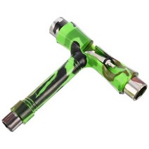 휴대용 스케이트 보드가방 도구 스케이트 보드 t 렌치 모든 조정 수리 도구 유형 키 휴대용 longboard 롤러 헤드 스크루 드라이버 래칫 멀티 키트, 빨강 및 녹색 위장