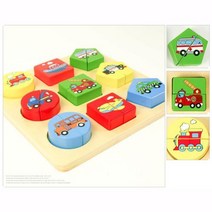 18개월아기 관찰력 집중력 발달 탈것 원목 퍼즐 블럭 인지발달 조립놀이 여아 20개월아기