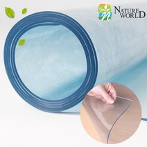 무독성 유리대용 투명매트 카페 식탁 테이블매트 책상 덮개 커버 보호필름, (폭90cm)1개5cm