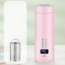 미니 냉장고 400 휴대용 전기 주전자 열 컵 커피 차 여행 물 보일러 온도 제어 스마트 보온병, Smart with filte+EU