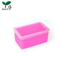 실리콘몰드 사각 500g 핑크뚜껑포함 비누만들기