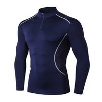 디퍼디 테크핏 남성용 하이넥 반집업 언더레이어 긴팔