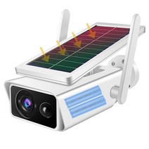 태양광 패널 인버터 설치 태양열 3MP 무선 광 발전 와이파이 카메라 CCTV 보호 스마트 홈 야외 방수 PIR 감지 Se urite 캠, Cam Battery 32G Card