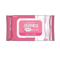 [유니크앤몰] 크리넥스 수앤수 실키소프트 오리지널 58매 아기물티슈, 4팩