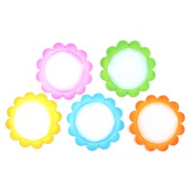 유니아트 펠트 투톤 미소 꽃판 만들기 재료 핑크, 5개