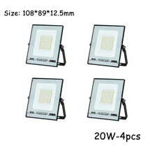 호롱 불 호야 남포 등 랜턴 캠핑 용 실내 레트로 led 투광 조명 10w 20w 30w 50w 100w 150w 고휘도 ip66 방수 야외 미니 스포트라이트 벽 게이트 차고, 20w 4개, 협력사, 따뜻한 화이트