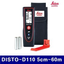 라이카 381-0017 레이저 거리측정기 DISTO-D110 5cm-60m ±1.5mm (1EA)/공구/거리측정기/라이카/측정공구/레이저측정기, 1