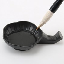 붓글씨 매화 먹물접시 캘리그라피 플라스틱 세필종지, 단품