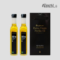 [상림원] 100% 국산 무농약 냉압착 생들기름 2병 선물세트(무농약원료가공식품 인증)_250ml X 2병, 250ml, 2개