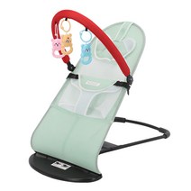 신생아 스마트 전동 다기능 아기바운서 흔들침대 의자, pink