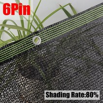 모기장 그늘막 3612 블랙 안티 자외선 양산 그물 온실 식물 음영 창고 정원 개인 정보 보호 화면 야외 자동차 태양 대피소 전망대 항해, 6Pin Black Nets+1x7m