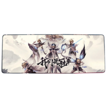 롤 LOL 디자인 마우스 패드 79종 시리즈 리그 오브 레전드 장패드 3mm 두께, 800x300mm + 3mm개, IG