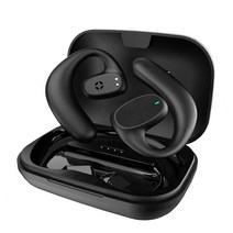 PIUJJA 신개념 골전도 블루투스 이어폰 X6, 블랙