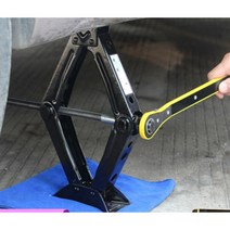 차량쟈키 작키 경량 리프트 트레일러 작기 잭 자키 구조용 자동차 차량용 자동차자키, 범용 렌치, 1개