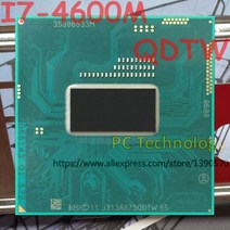 I7-8700K 오리지널 인텔 코어 프로세서 I7 4600M QS 버전 QDTW CPU FCPGA946 2.90GHz3.60GHz L3 4M 듀얼, 한개옵션0