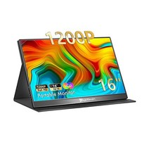 MAGICRAVEN 2.5K 휴대용 모니터 MagicRaven 16인치 2520*1680 1500:1 IPS 노트북 Slim Light웨이트 USB C HDMI 컴퓨터 디스플레이, 16 -1200P-60HZ
