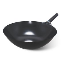 중화요리 철 북경팬 튀김팬 볶음팬, 쇠손잡이33cm, 1개