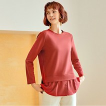 에레디타 레이어드 티블라우스 레드