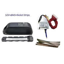 전기자전거 이바이크 밧데리 부품 메가 상어 폴리 다운 튜브 케이스 개 셀 셀 홀더 및 장착 플레이트가 있는 배터리용 빈 상자, 52v bms 니켈 스트립
