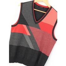 (XL)인디안 니트조끼 베스트 빅사이즈