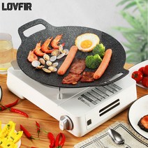 LOVFIR 냄비뚜껑 삼겹살 불판 불고기 캠핑용 가정용, 30cm 범용형