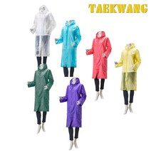 TK-R2003 성인 EVA 코트우의 7색상 다용도 등산 낚시 여행 집회 팬클럽 캠핑 우의 비옷 우비 태광