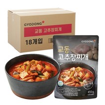 교동식품 고추장 찌개, 450g, 18개