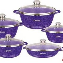 다용도 냄비 세트 전골 겸용 후라이팬 손잡이 수입 인덕션, 연보라