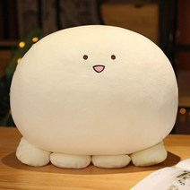 경단인형 경단대가족 쿠션 인형 바디필로우 모찌 만두 애착 문어 베개, 60cm, 하얀