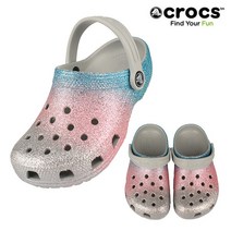 크록스 크록스 CROCS 당일발송 클래식 글리터 클로그K 키즈 206993-0ZT