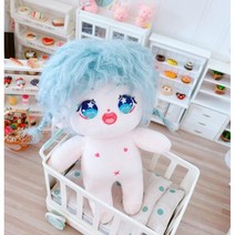 무속성 인형 솜인형 아이돌 만들기 diy 바디 몸통 면 인형에는 속성이 없는 10cm 여성 인형을 저장할 수 는 해골이 ., 15번 블루 매력적인 꿀 벌거 벗, 01번 20cM