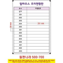 칠판나라 인쇄칠판 주차현황판 도안칠판 현황판, 알루미늄