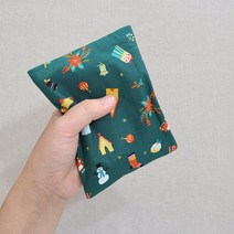 [DIY키트 패키지] (동영상설명) (10×13) 핫팩파우치만들기 핫팩주머니 주머니만들기 커버(핫팩포함안됨), 옐로우체크튤립