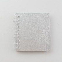 콜북 1단 2단 귀여운 포카 제작 포토 북 반짝이 코일 미니 폴라로이드 사진 앨범 3 인치 투명 내부 페이지 도서 카드, silver