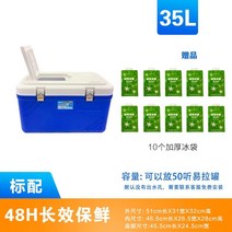 낚시용 대장 갈치 새우 쿨러 아이스박스 공장직매 40l50l65 썬루프 단열냉장고|야외바베큐 여행|바다낚시, 35l 표준 선루프 포함 매달린 아이스 박스 포함
